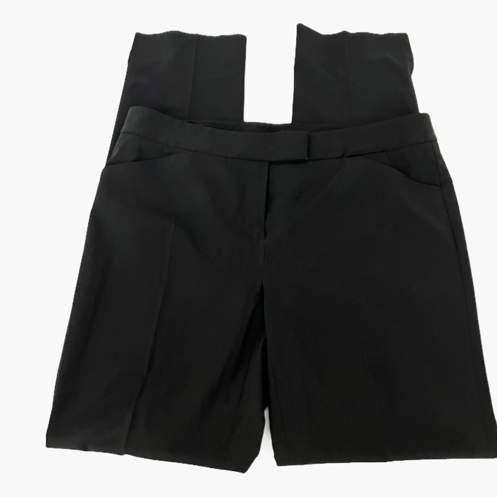 Lafayette 148 Irving Black High Waisted Straight Leg Trousers Womens Size 2 Luxe - Picture 5 of 13